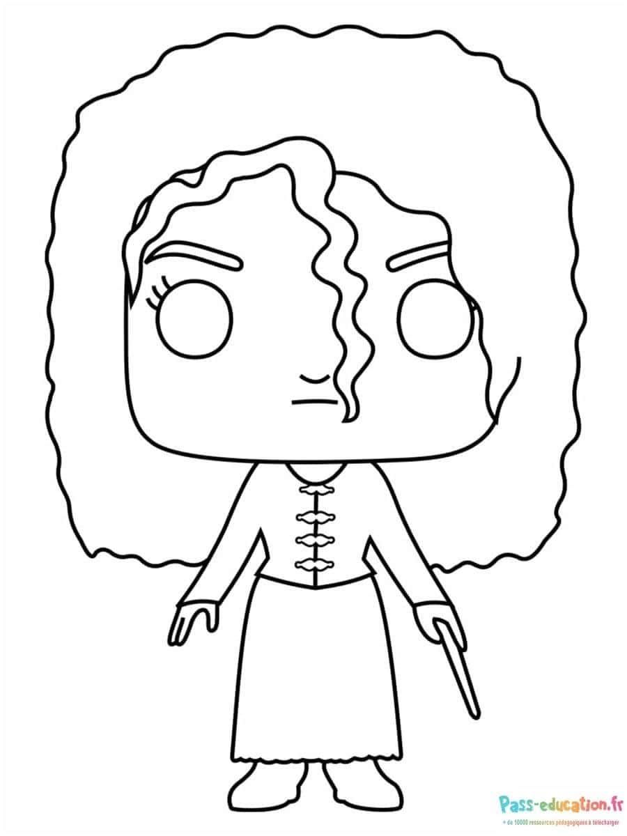 Coloriage Hermione Granger à imprimer et colorier