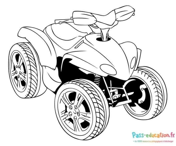 Coloriage Quad à colorier à imprimer et colorier