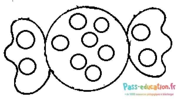 Coloriage Bonbons fantaisie à imprimer et colorier