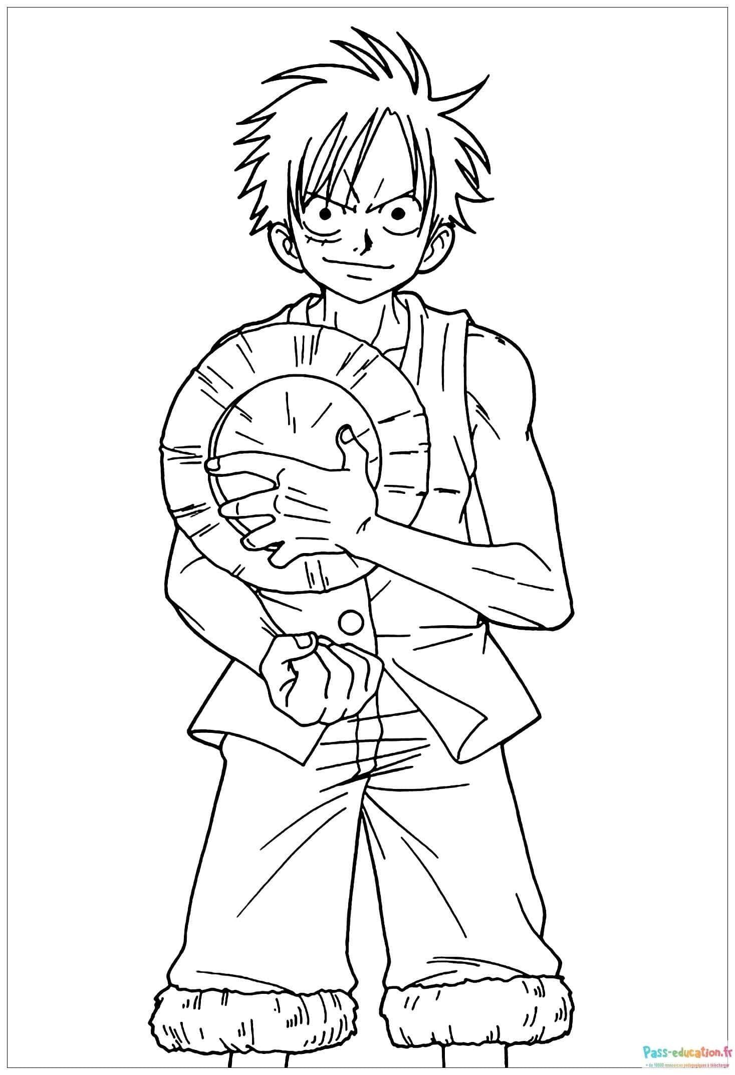 Coloriage Pirate avec sablier à imprimer et colorier
