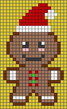 Coloriage Gingembre de Noël à imprimer et colorier