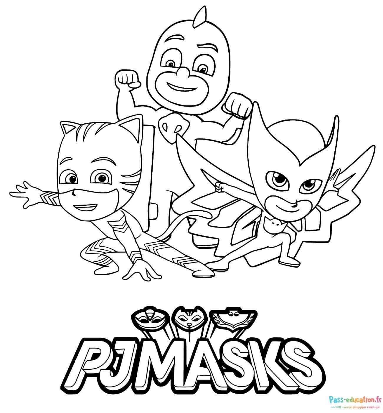 Coloriage PJ Masks à imprimer et colorier