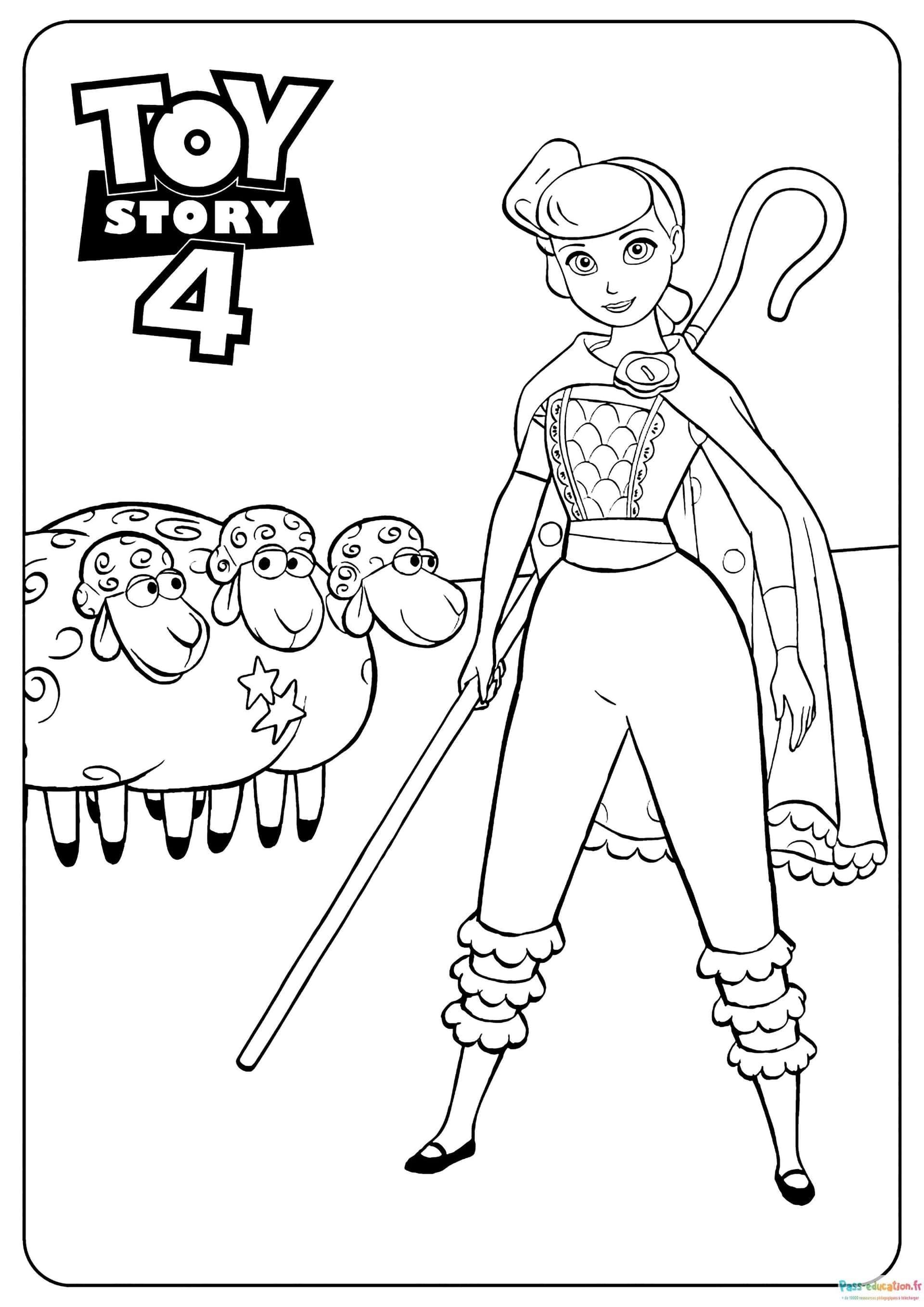 Coloriage Aventure Toy Story 4 à imprimer et colorier