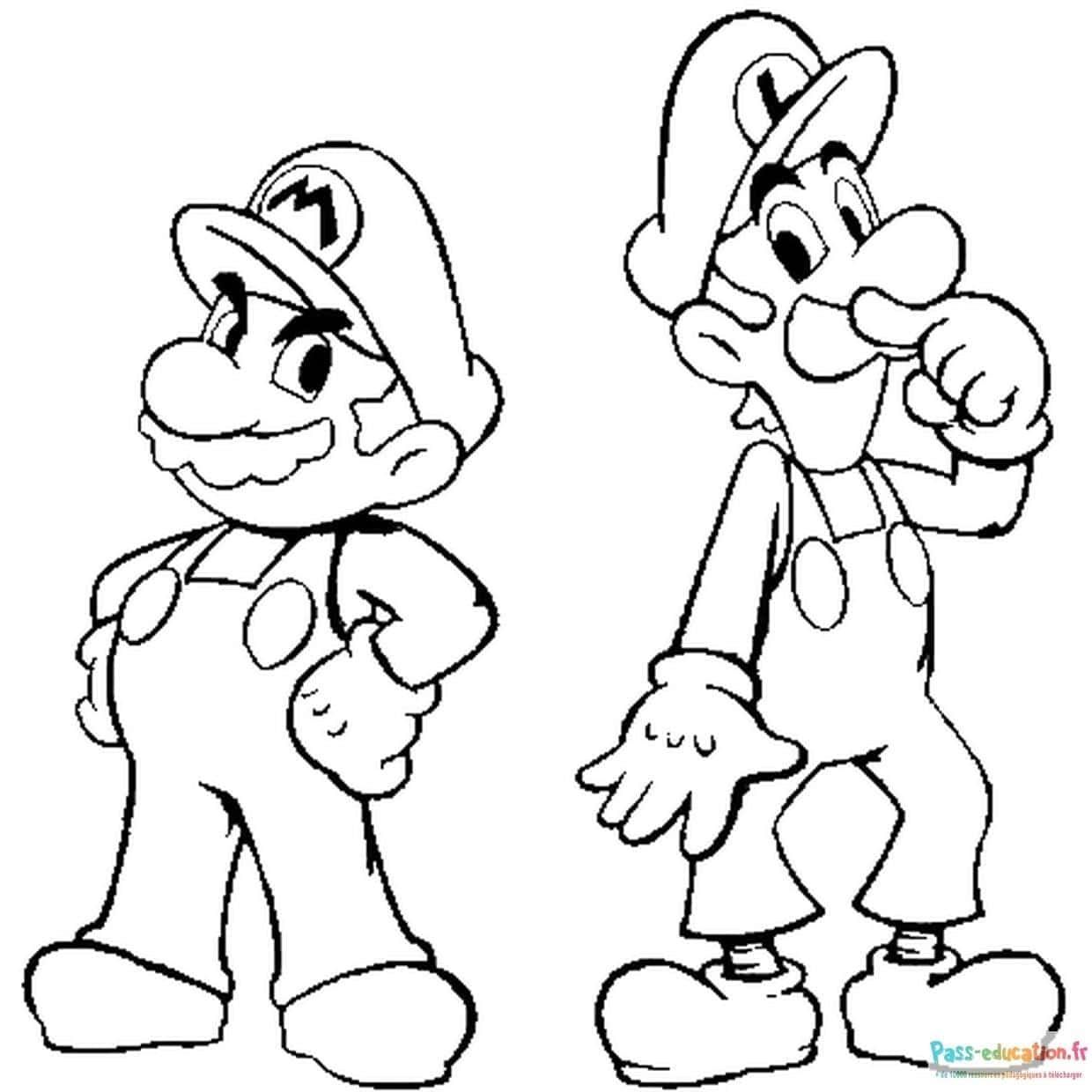 Coloriage Frères plombiers à imprimer et colorier
