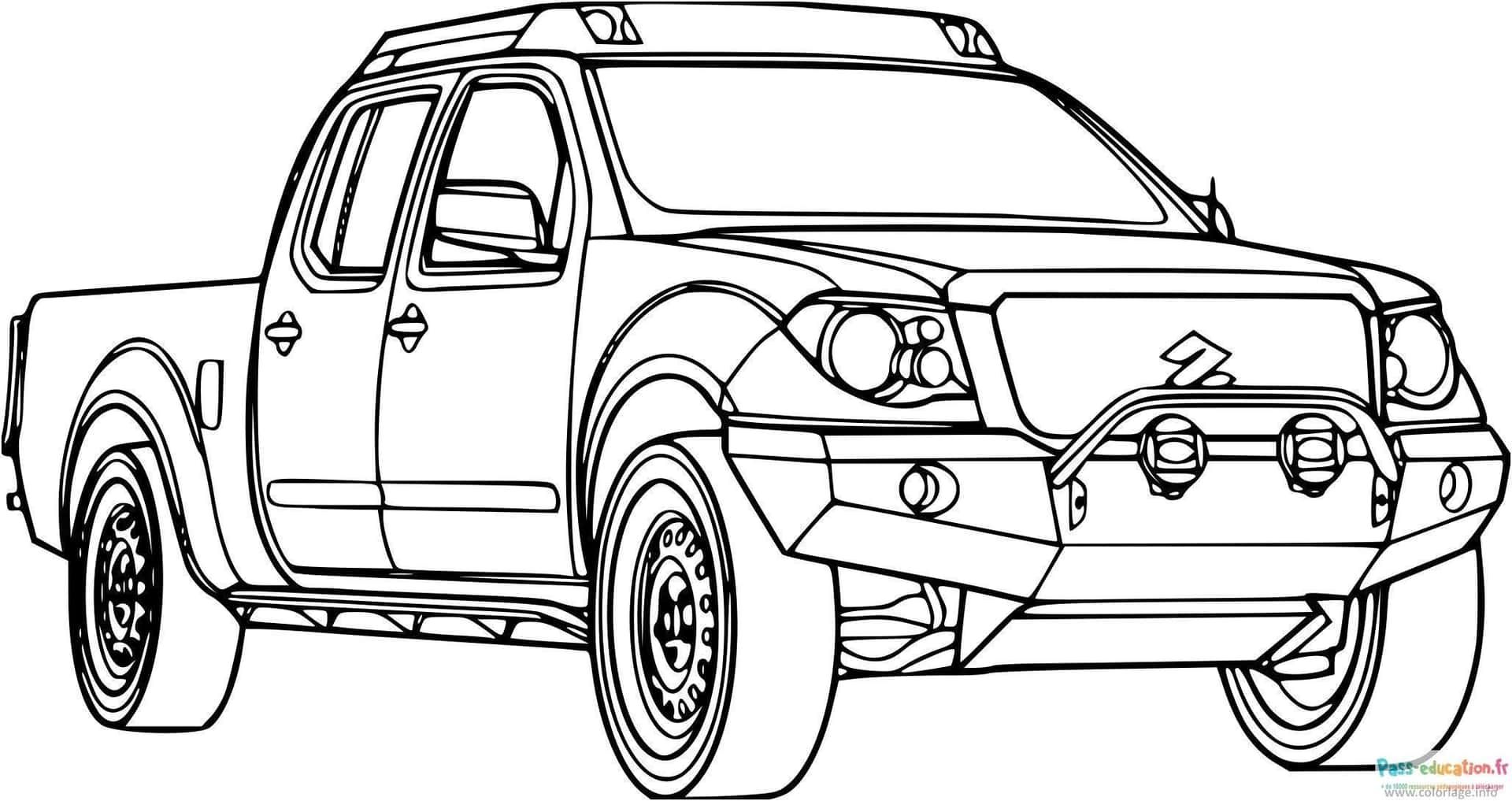 Coloriage 4x4 robuste à imprimer et colorier