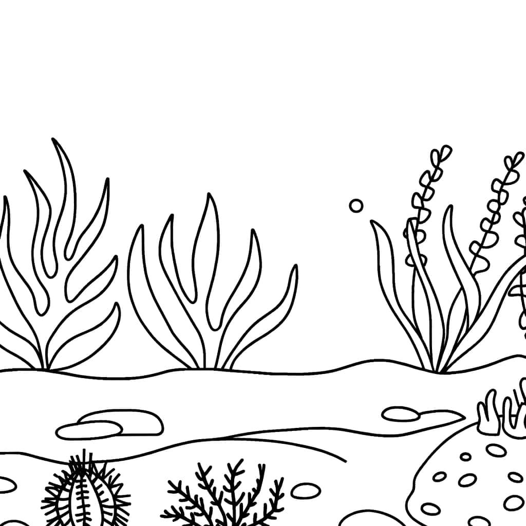 Coloriage Fonds marins à imprimer et colorier