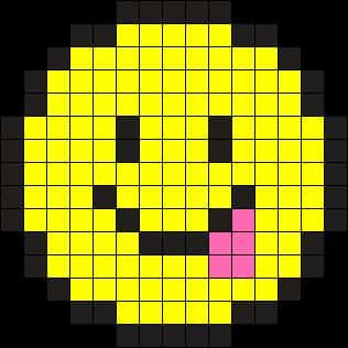 Coloriage Emoji souriant à imprimer et colorier