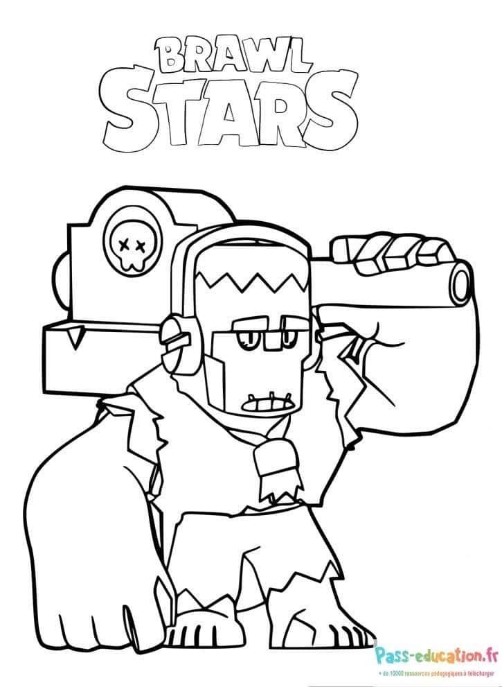 Coloriage Frank de Brawl Stars à imprimer et colorier