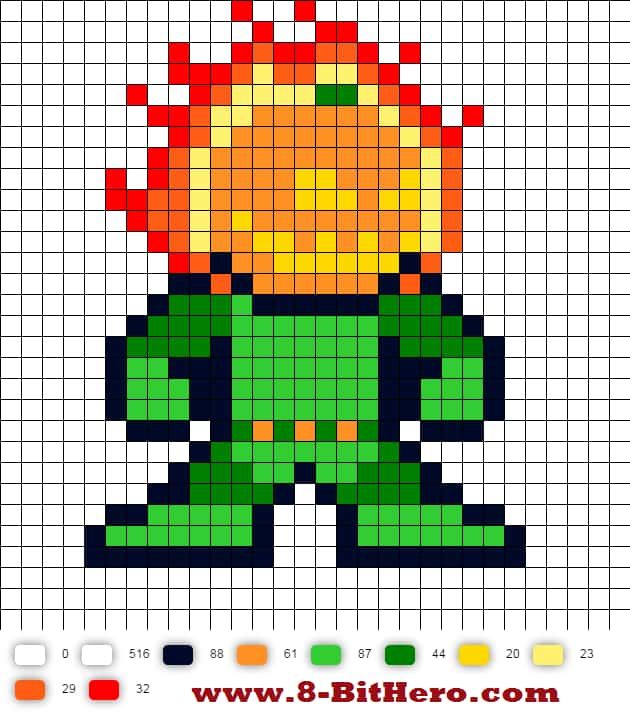 Coloriage Héros enflammé à imprimer et colorier