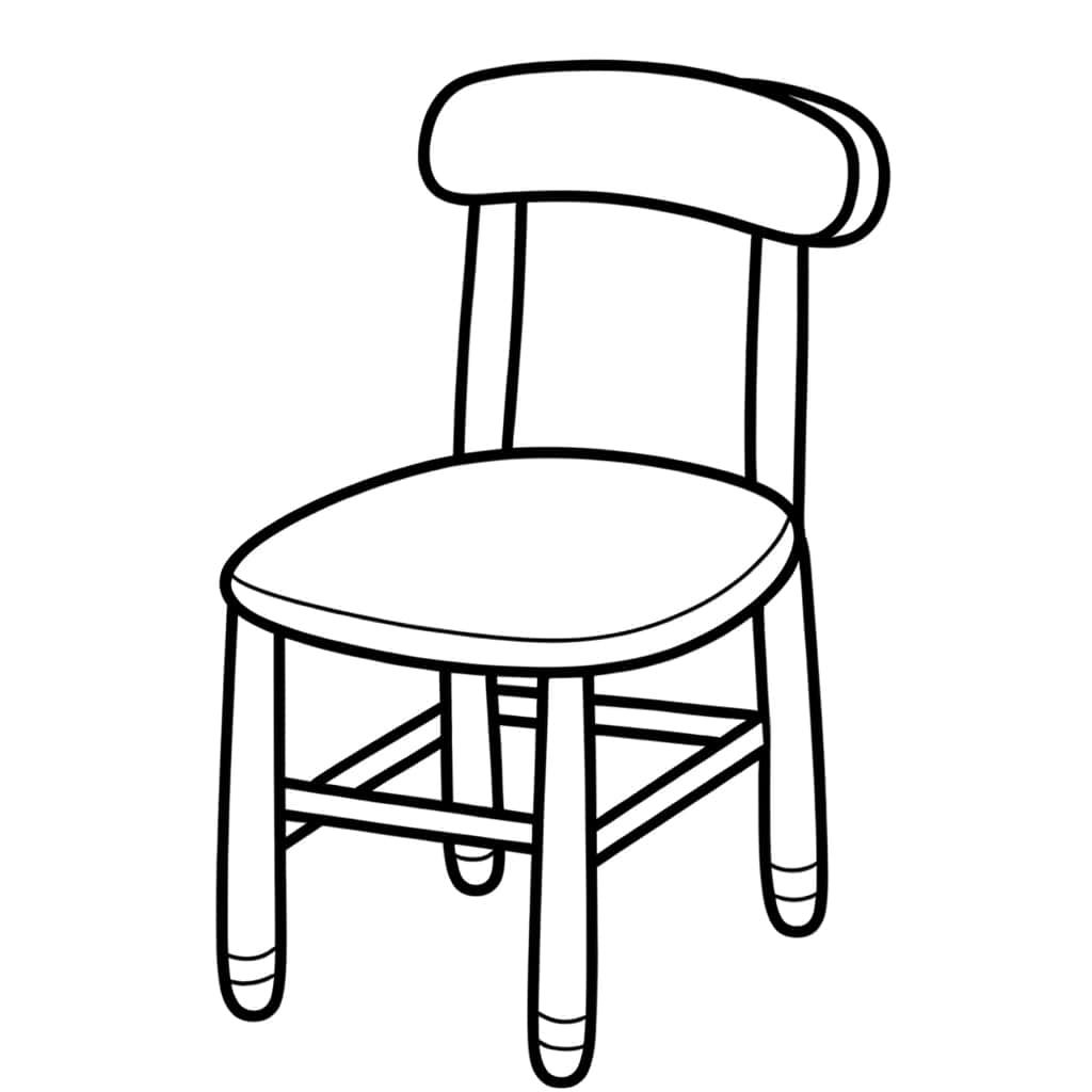 Coloriage Chaise en attente à imprimer et colorier