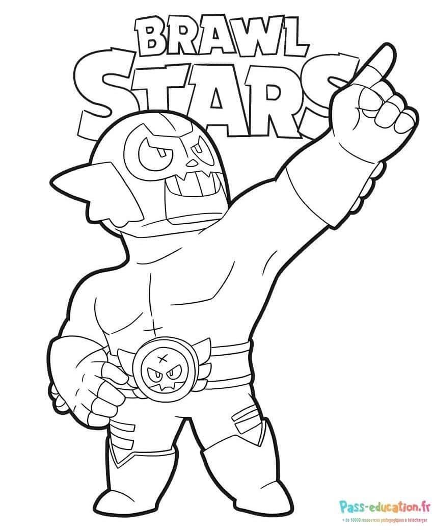 Coloriage Brawl Stars à imprimer et colorier