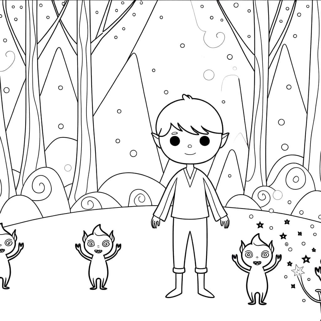 Coloriage Arthur et les Minimoys à imprimer et colorier