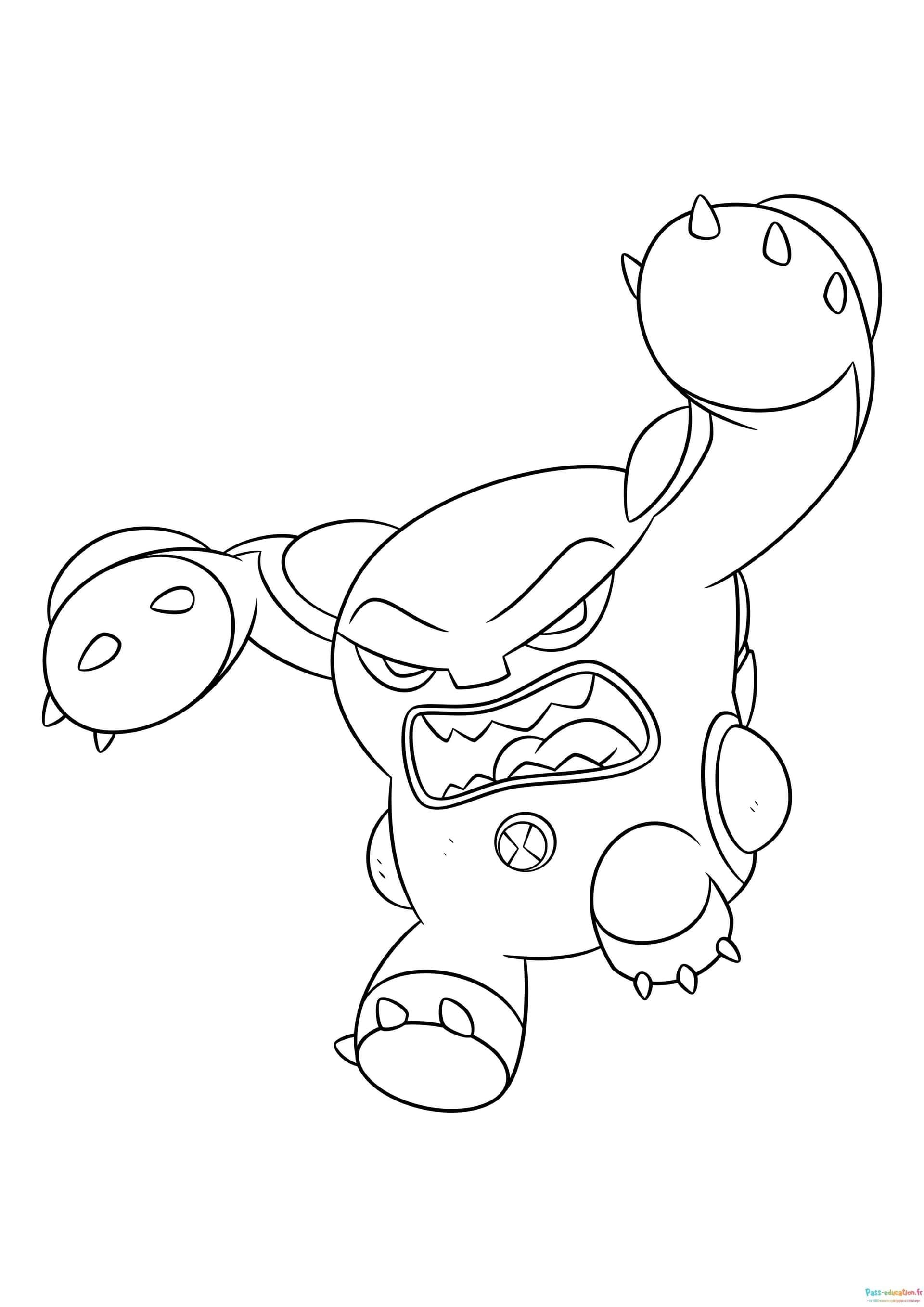 Coloriage Ben 10 Heatblast à imprimer et colorier