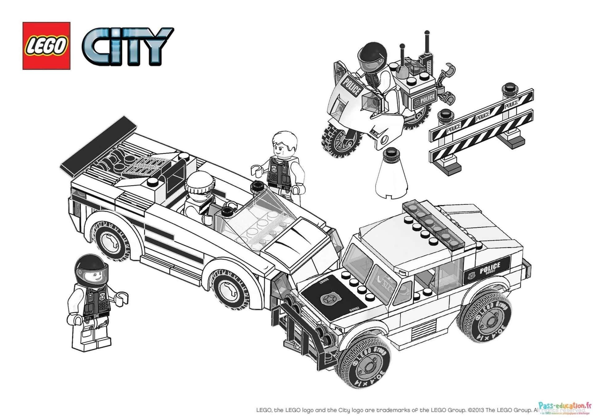 Coloriage Lego Police à imprimer et colorier