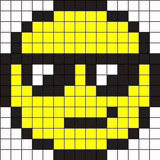 Coloriage Emoji souriant à imprimer et colorier