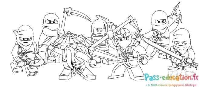 Coloriage Ninjas de Ninjago à imprimer et colorier