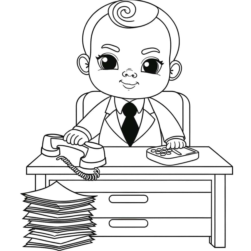 Coloriage Baby Boss à imprimer et colorier