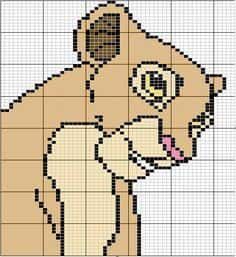 Coloriage Simba petit lion à imprimer et colorier