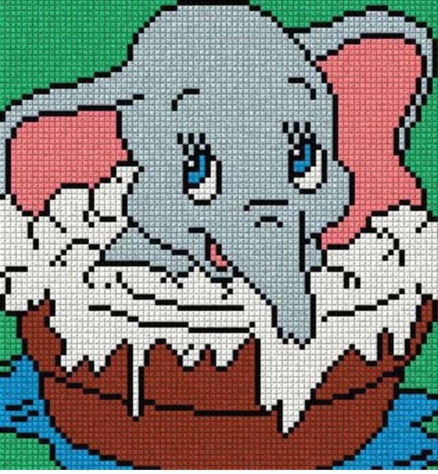 Coloriage Elephant dans une coquille à imprimer et colorier