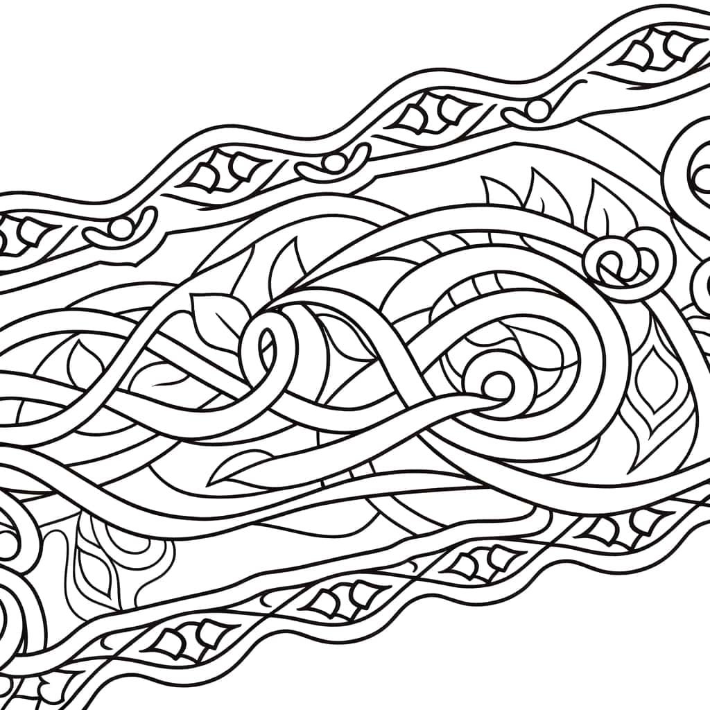 Coloriage Motifs entrelacés à imprimer et colorier