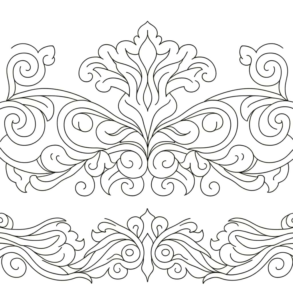 Coloriage Motif arabesque à imprimer et colorier