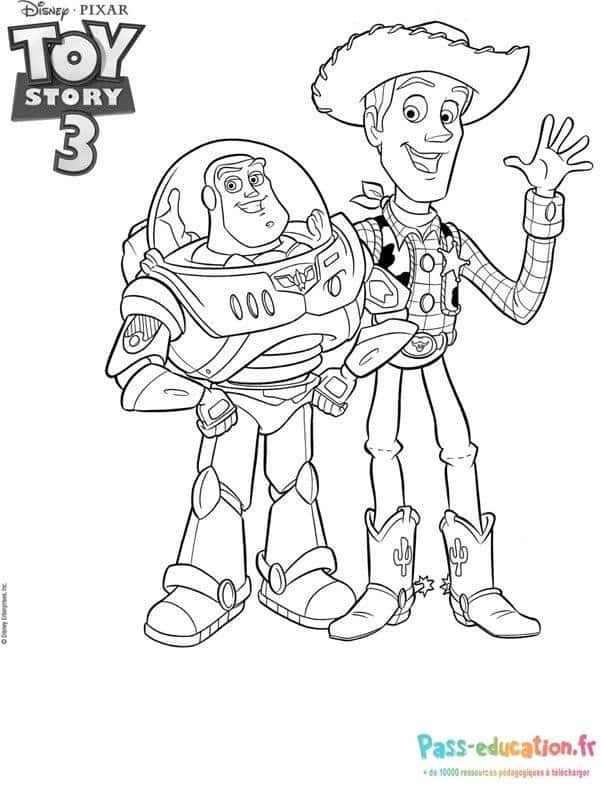 Coloriage Amis de Toy Story à imprimer et colorier
