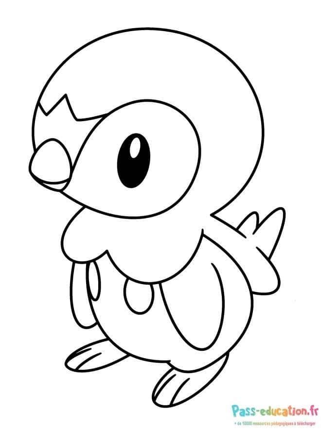 Coloriage Dessin pingouin à imprimer et colorier