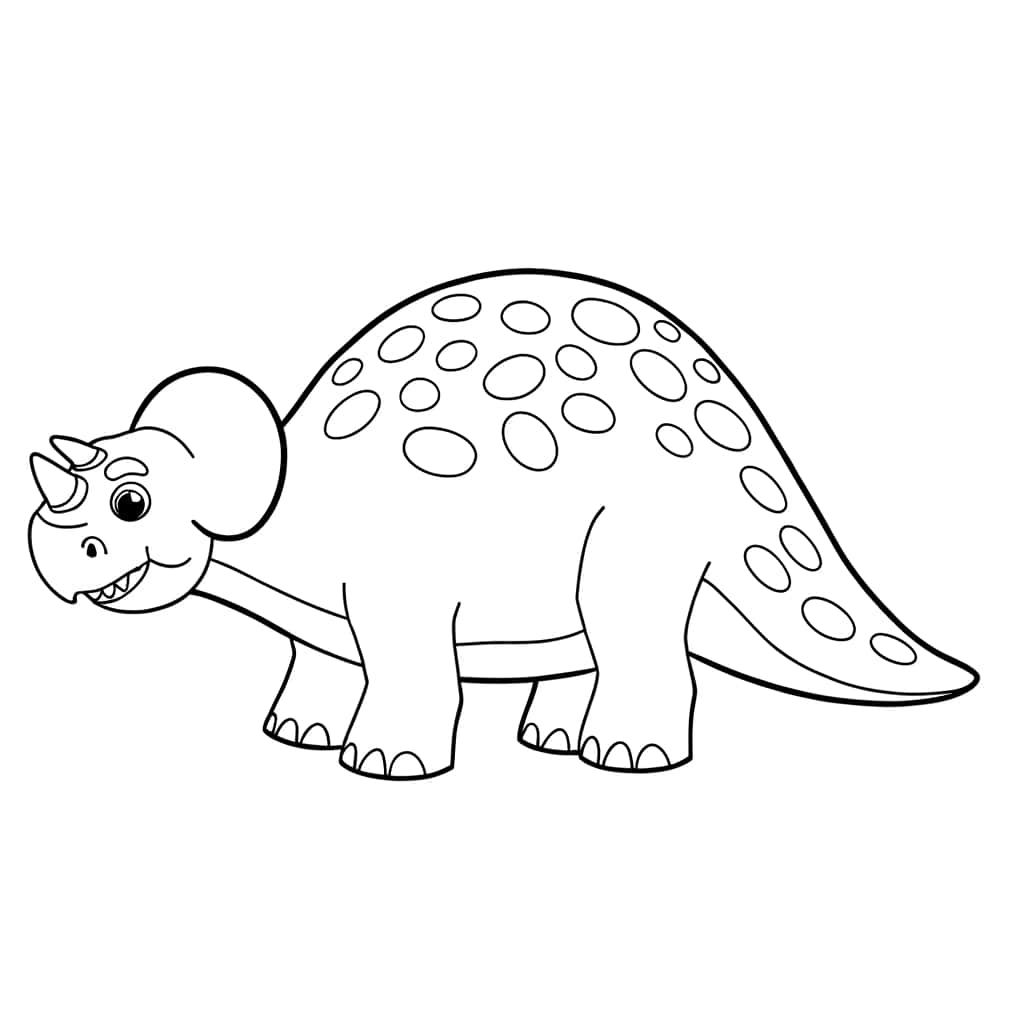 Coloriage Ankylosaure préhistorique à imprimer et colorier