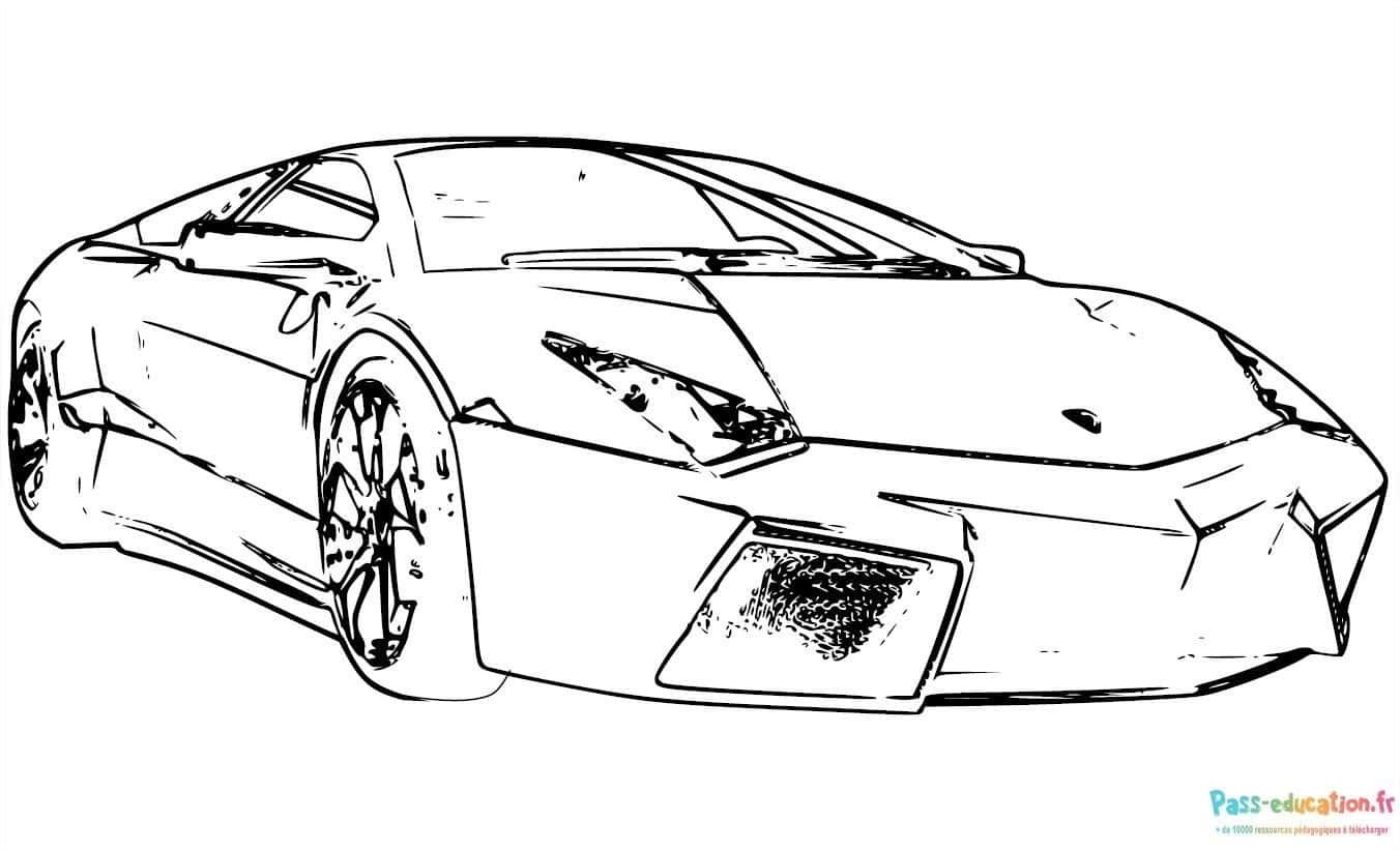 Coloriage Voiture sportive à imprimer et colorier