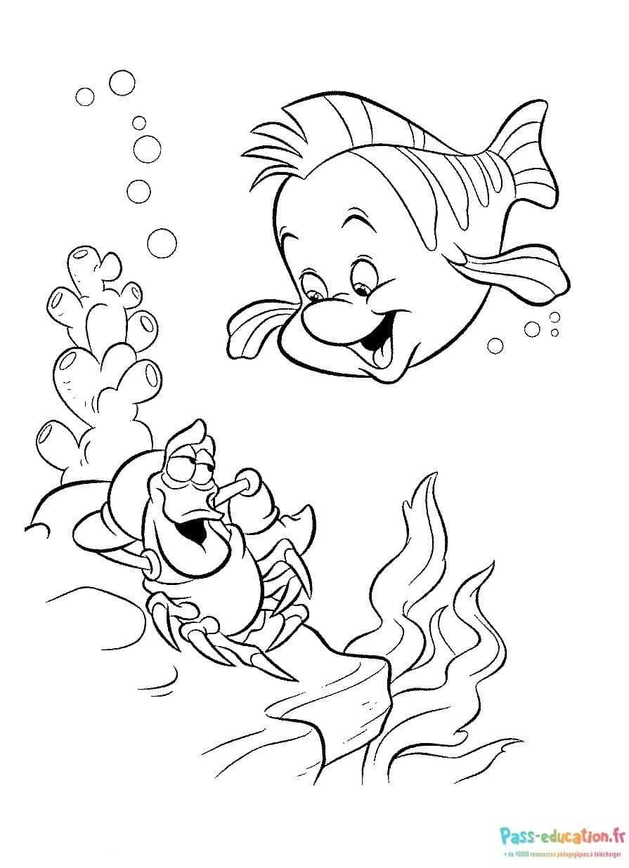 Coloriage Amis sous-marins à imprimer et colorier