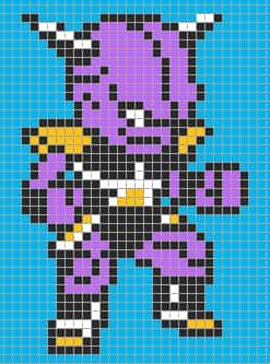 Coloriage Guerrier Saiyan à imprimer et colorier