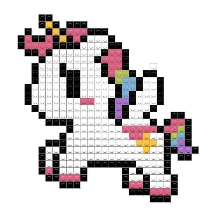 Coloriage Licorne colorée à imprimer et colorier