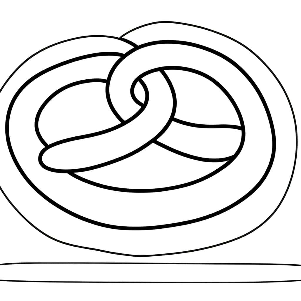 Coloriage Bretzel à imprimer et colorier