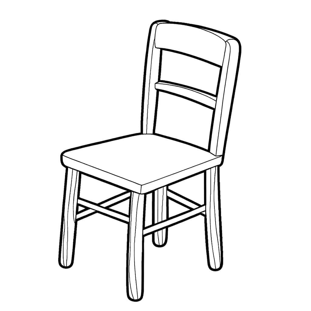 Coloriage Chaise à imprimer et colorier