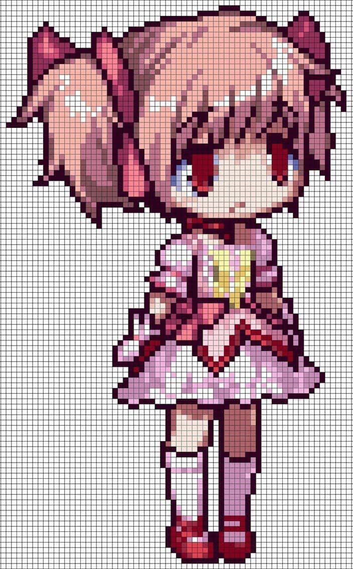 Coloriage Fille anime kawaii à imprimer et colorier