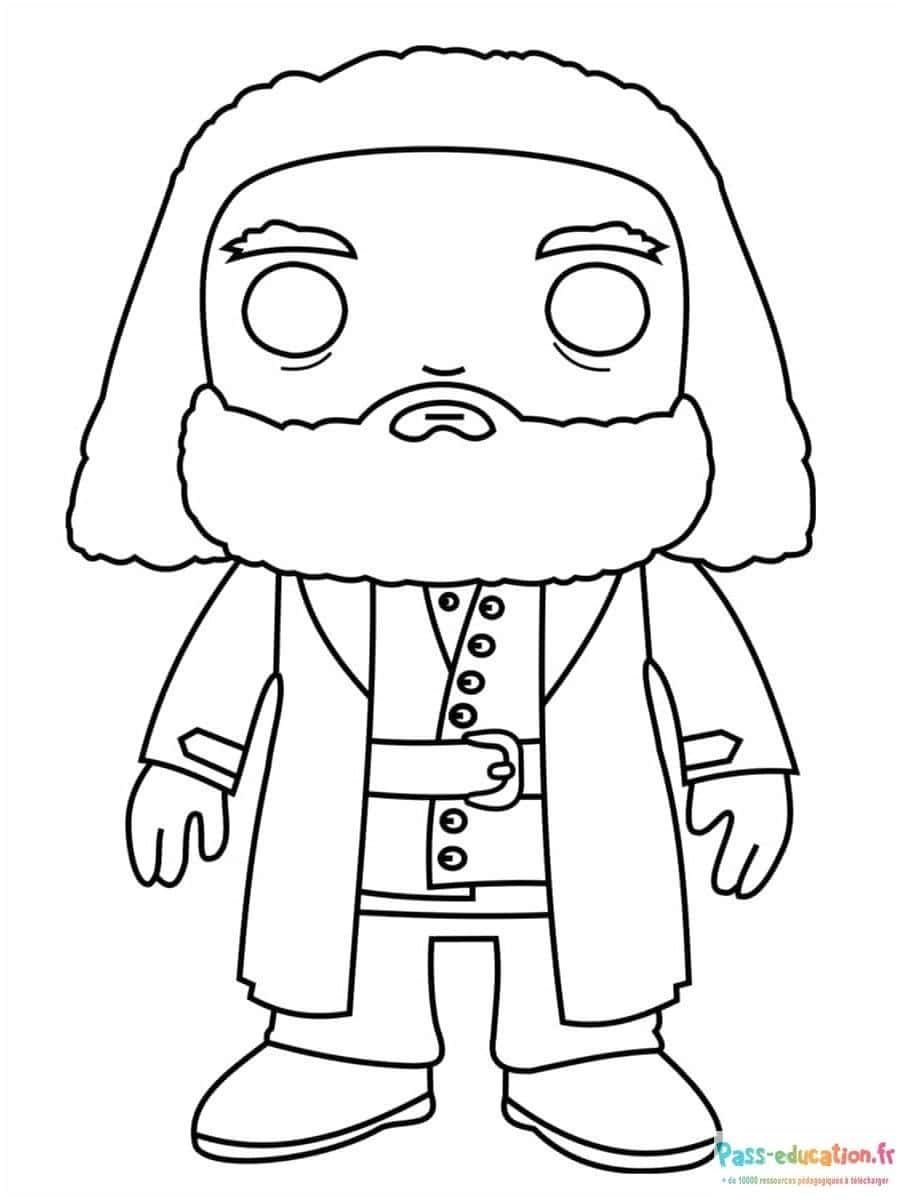Coloriage Dumbledore Funko Pop à imprimer et colorier