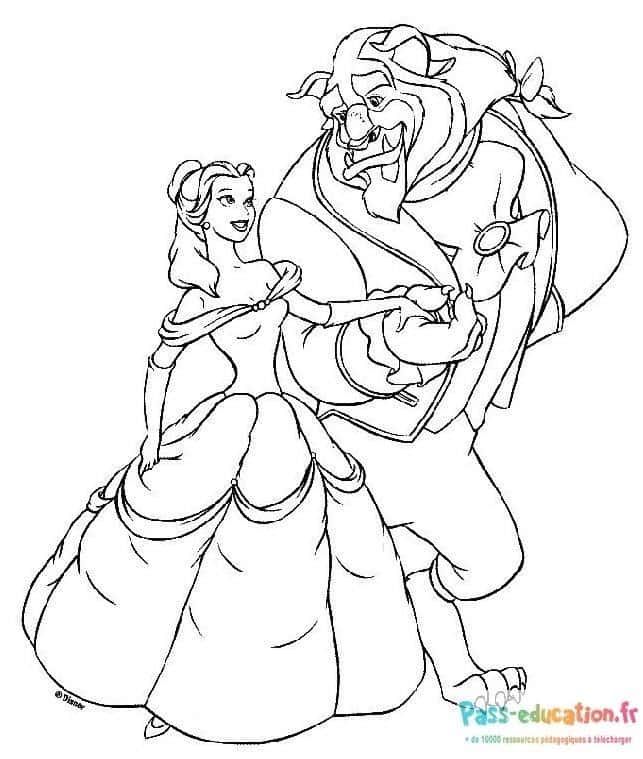 Coloriage Danse enchantée à imprimer et colorier
