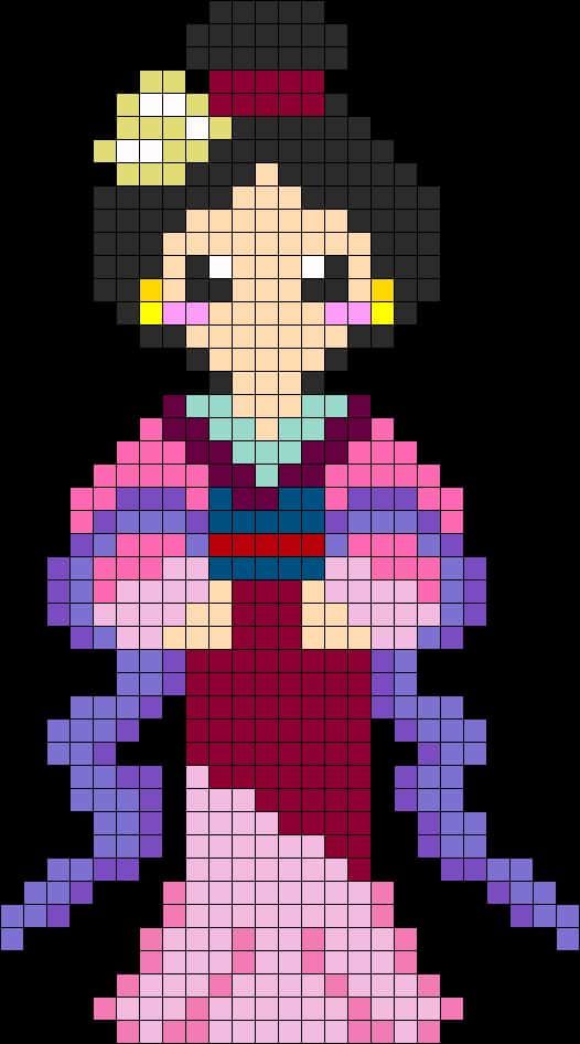 Coloriage Princesse orientale à imprimer et colorier