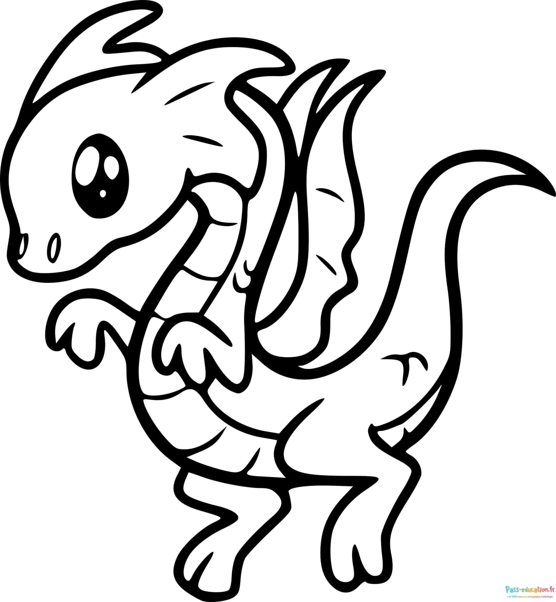 Coloriage Dragon amical à imprimer et colorier