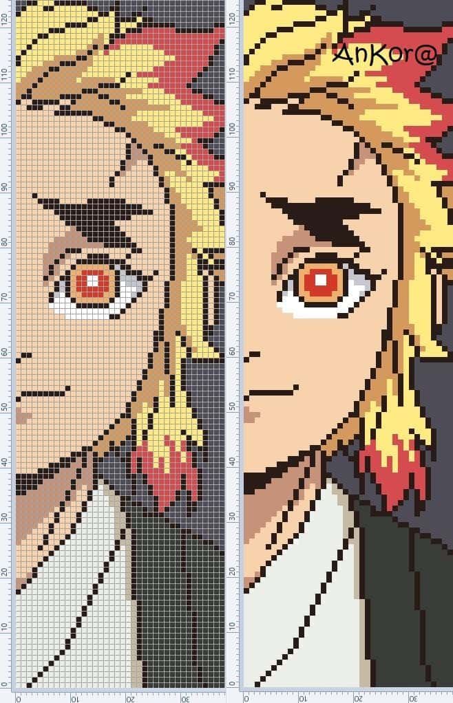 Coloriage Guerrier anime à imprimer et colorier