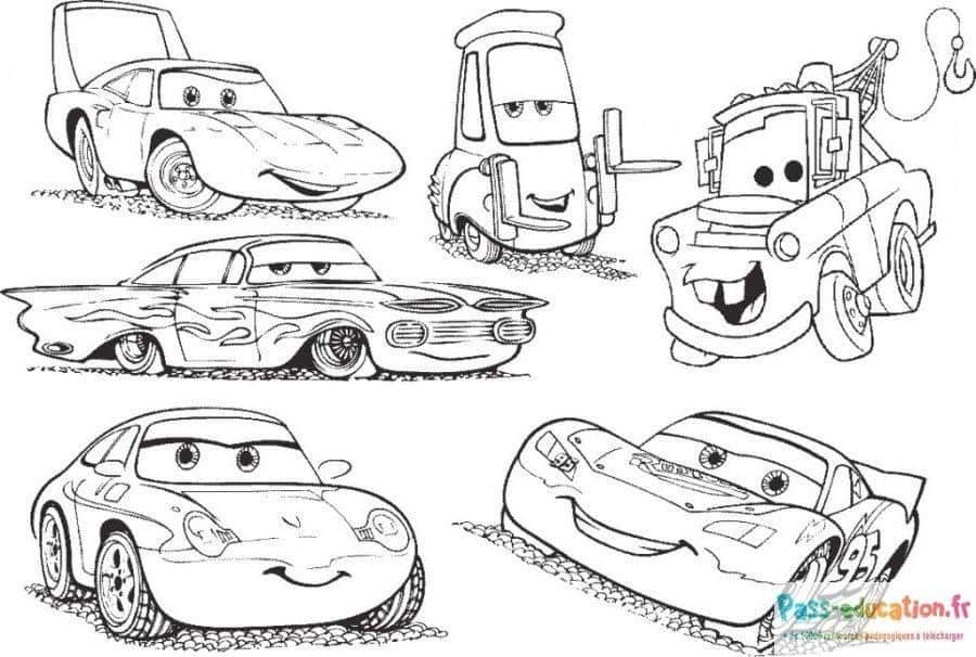 Coloriage Véhicules animés à imprimer et colorier