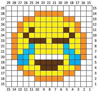 Coloriage Emoji souriant à imprimer et colorier