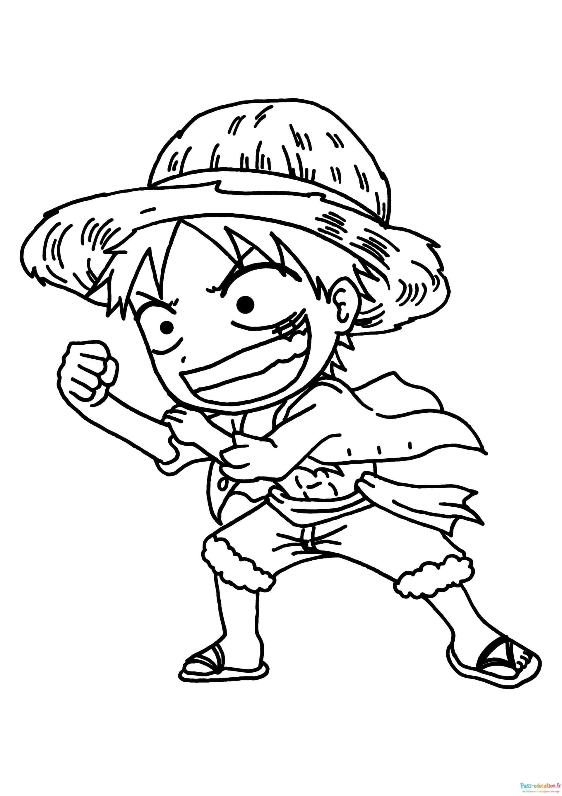 Coloriage Pirate joyeux à imprimer et colorier