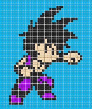 Coloriage Goku Super Saiyan à imprimer et colorier