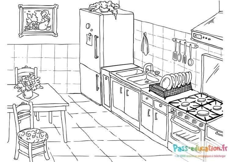 Coloriage Cuisine à colorier à imprimer et colorier