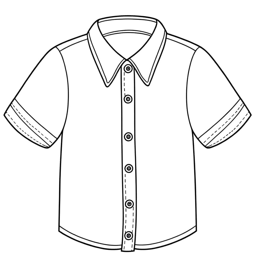 Coloriage Chemise à imprimer et colorier