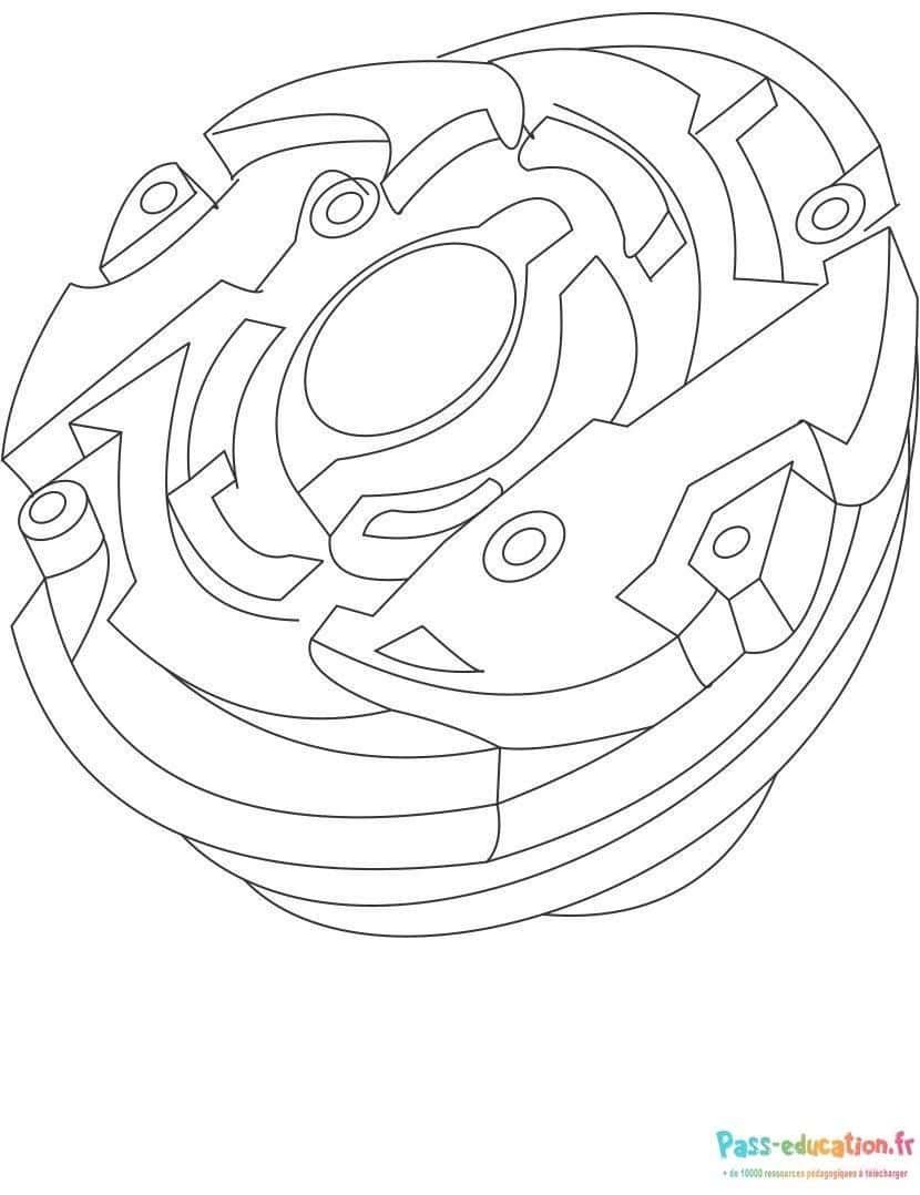 Coloriage Toupie Beyblade à imprimer et colorier