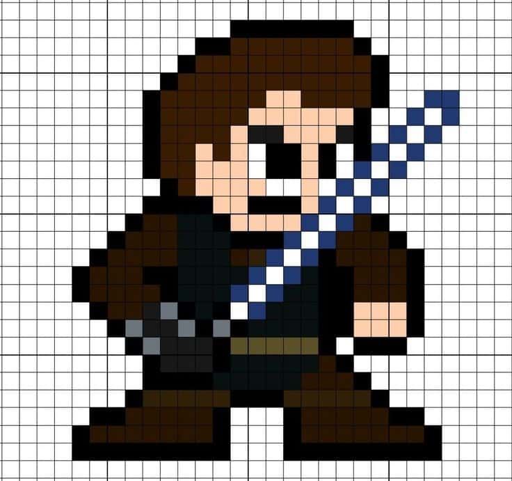 Coloriage Guerrier Jedi à imprimer et colorier