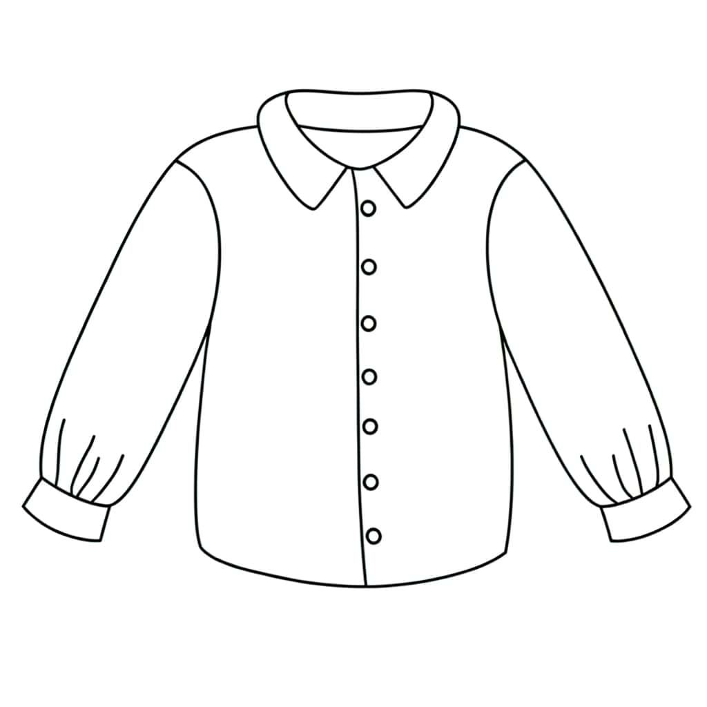 Coloriage Chemise à imprimer et colorier