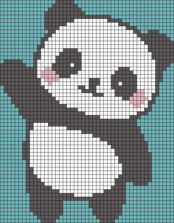 Coloriage Panda joyeux à imprimer et colorier